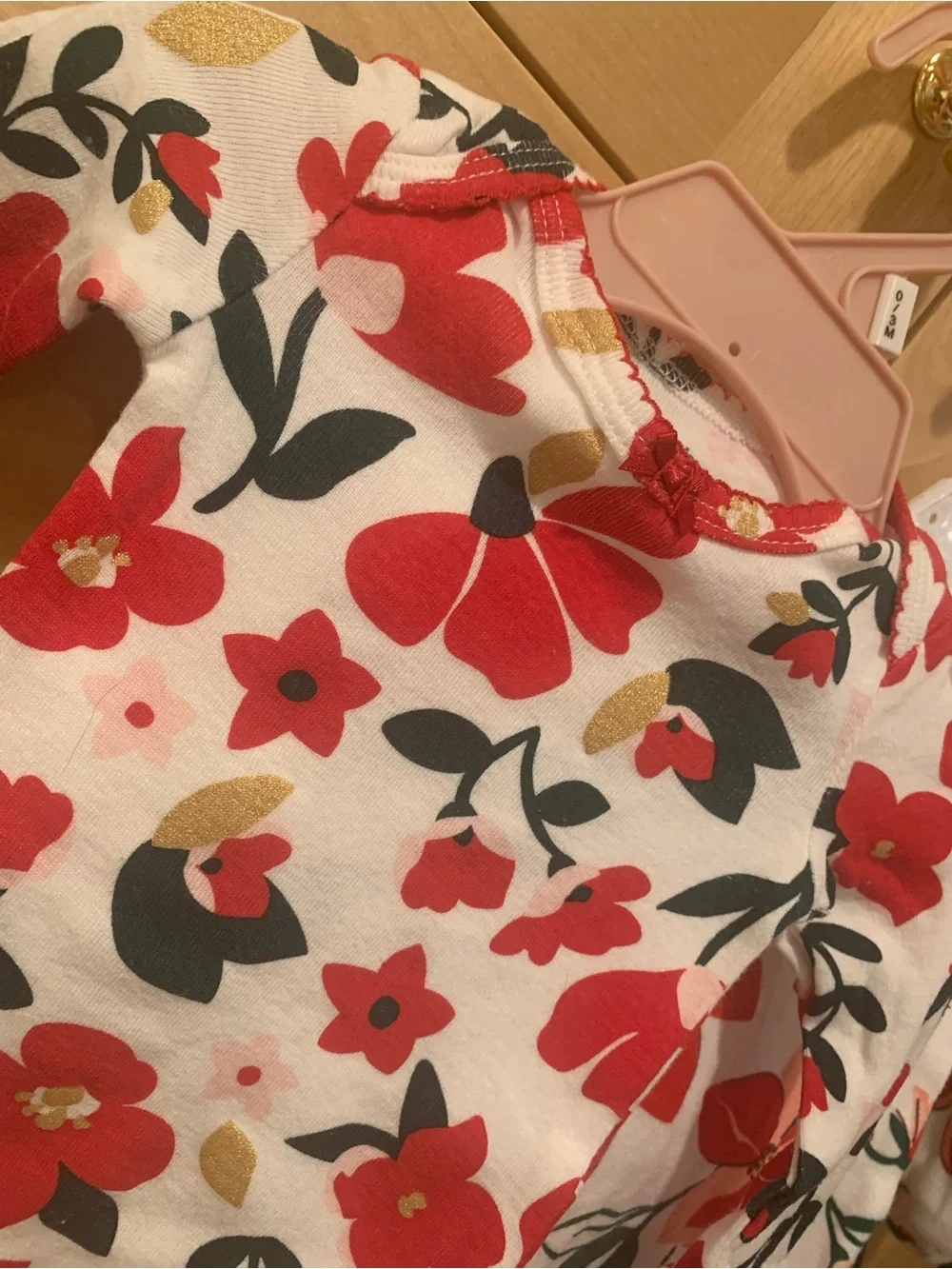Baby Red and Green Festive Long Sleeve Outfits